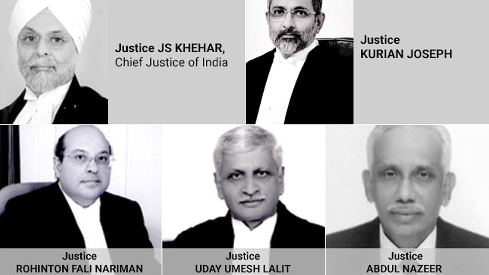 ತ್ರಿವಳಿ ತಲಾಖ್: ಐದು ಧರ್ಮಗಳ ಐವರು ನ್ಯಾಯಾಧೀಶರು ಹೇಳಿದ್ದೇನು?